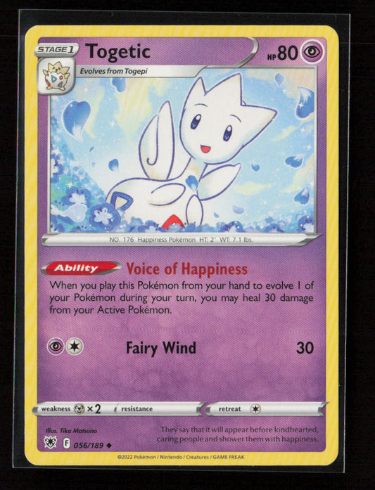 Togetic Uncommon SWSH10: Astral Radiance 056/189 LP