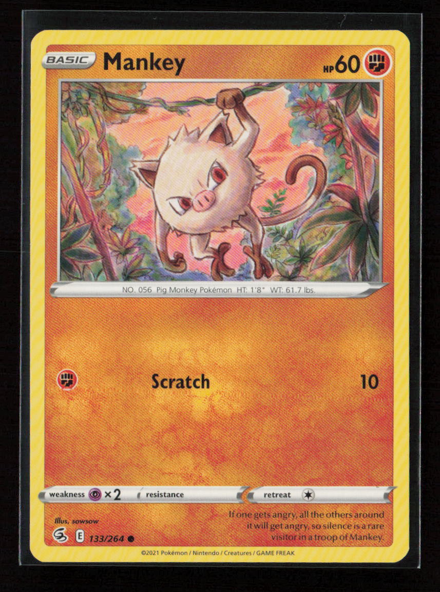 Mankey Common SWSH08: Fusion Strike 133/264 LP