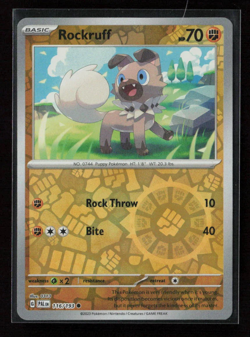 Rockruff Common SV02: Paldea Evolved 116/193 NM