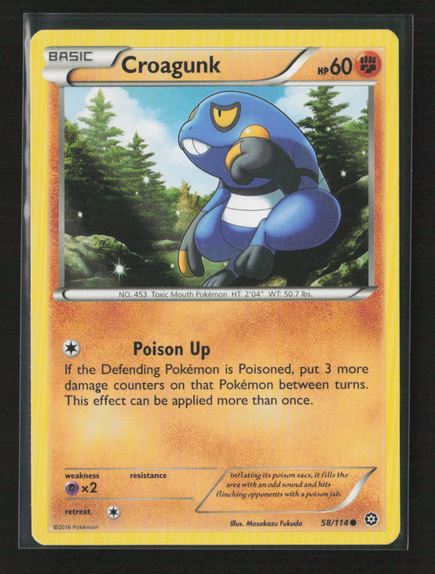 Croagunk Common XY - Steam Siege 58/114 LP