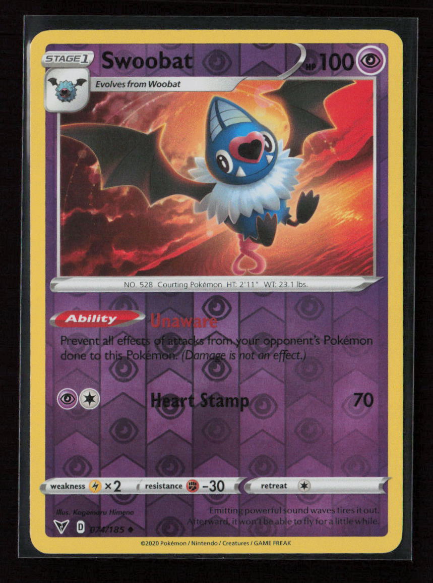 Swoobat Uncommon SWSH04: Vivid Voltage 074/185 NM