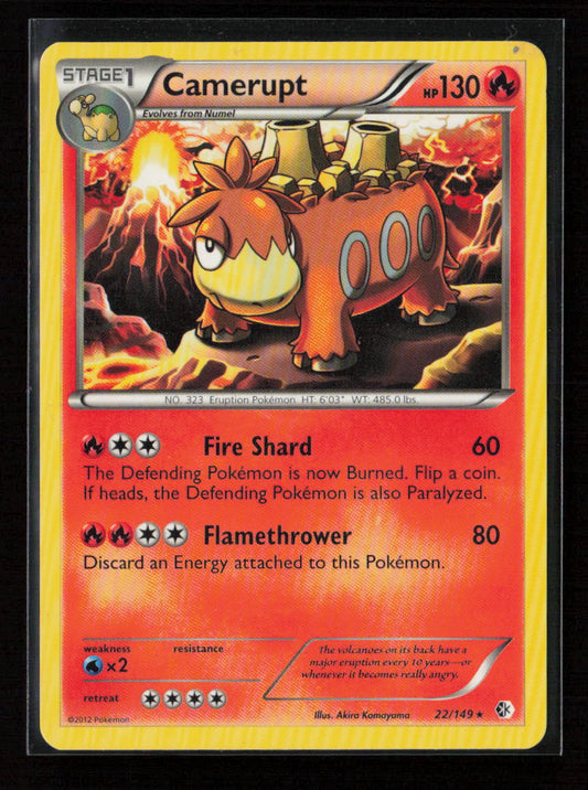 Camerupt Rare Boundaries Crossed 22/149 MP