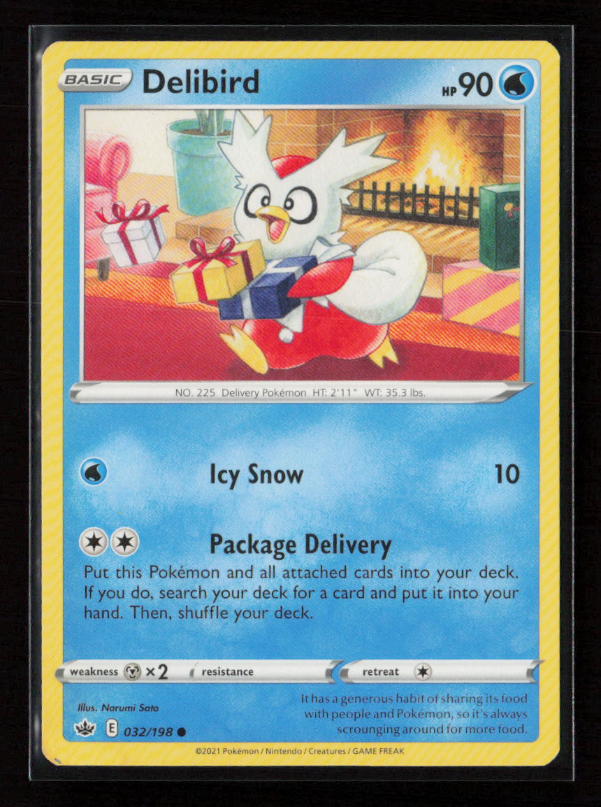 Delibird Common SWSH06: Chilling Reign 032/198 LP