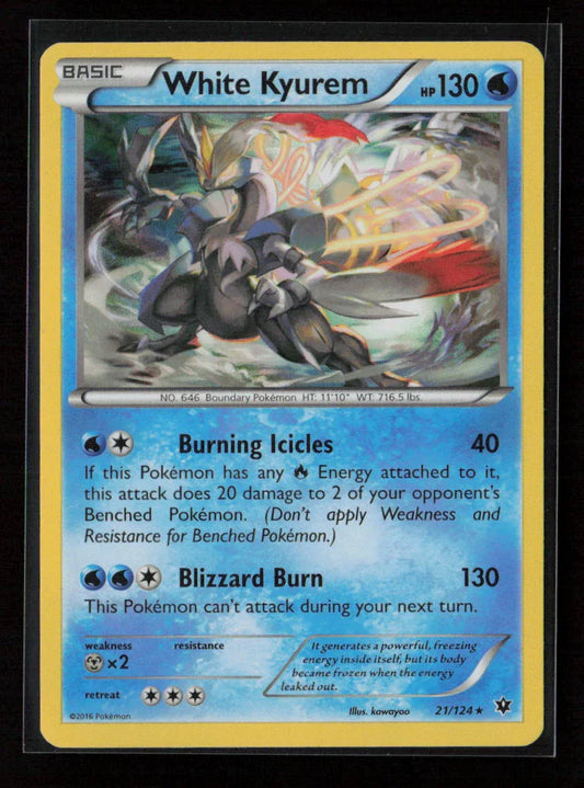 White Kyurem Holo Rare XY - Fates Collide 21/124 NM - Kang's Collectibles