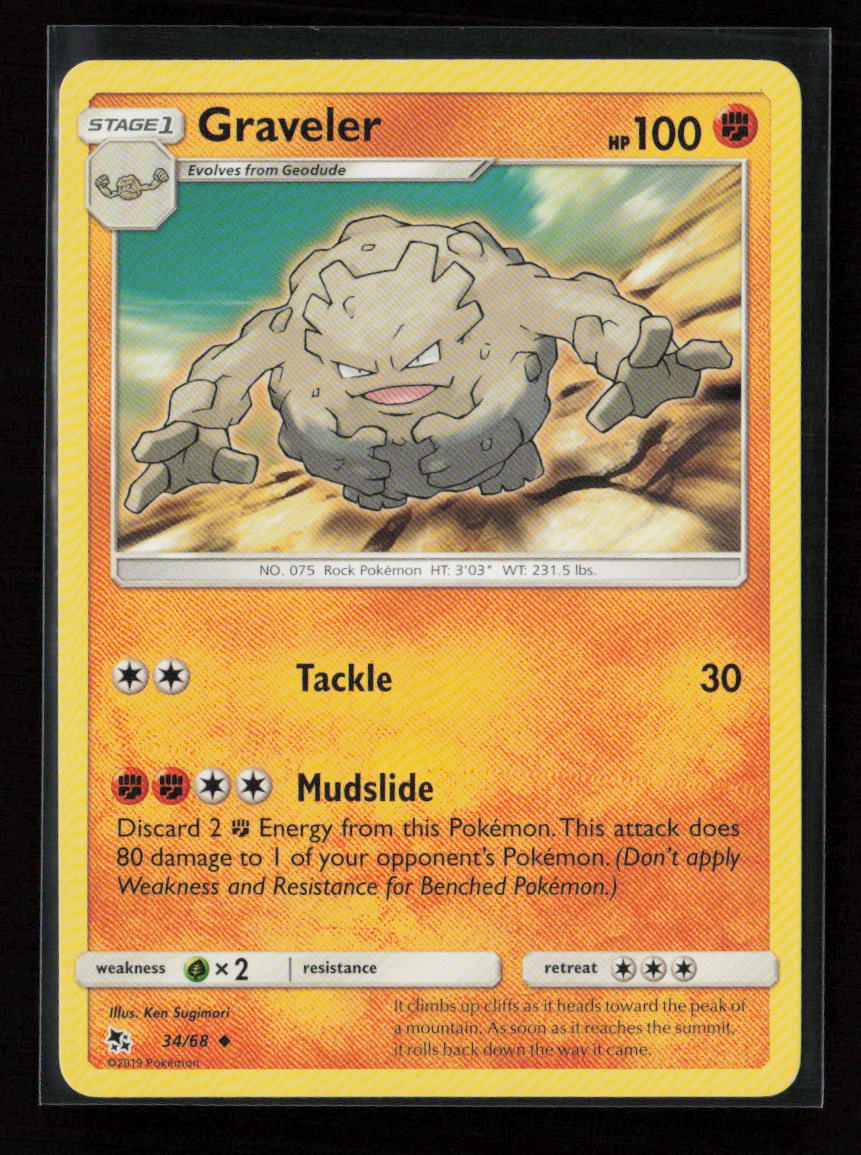 Graveler Uncommon Hidden Fates 34/68 LP