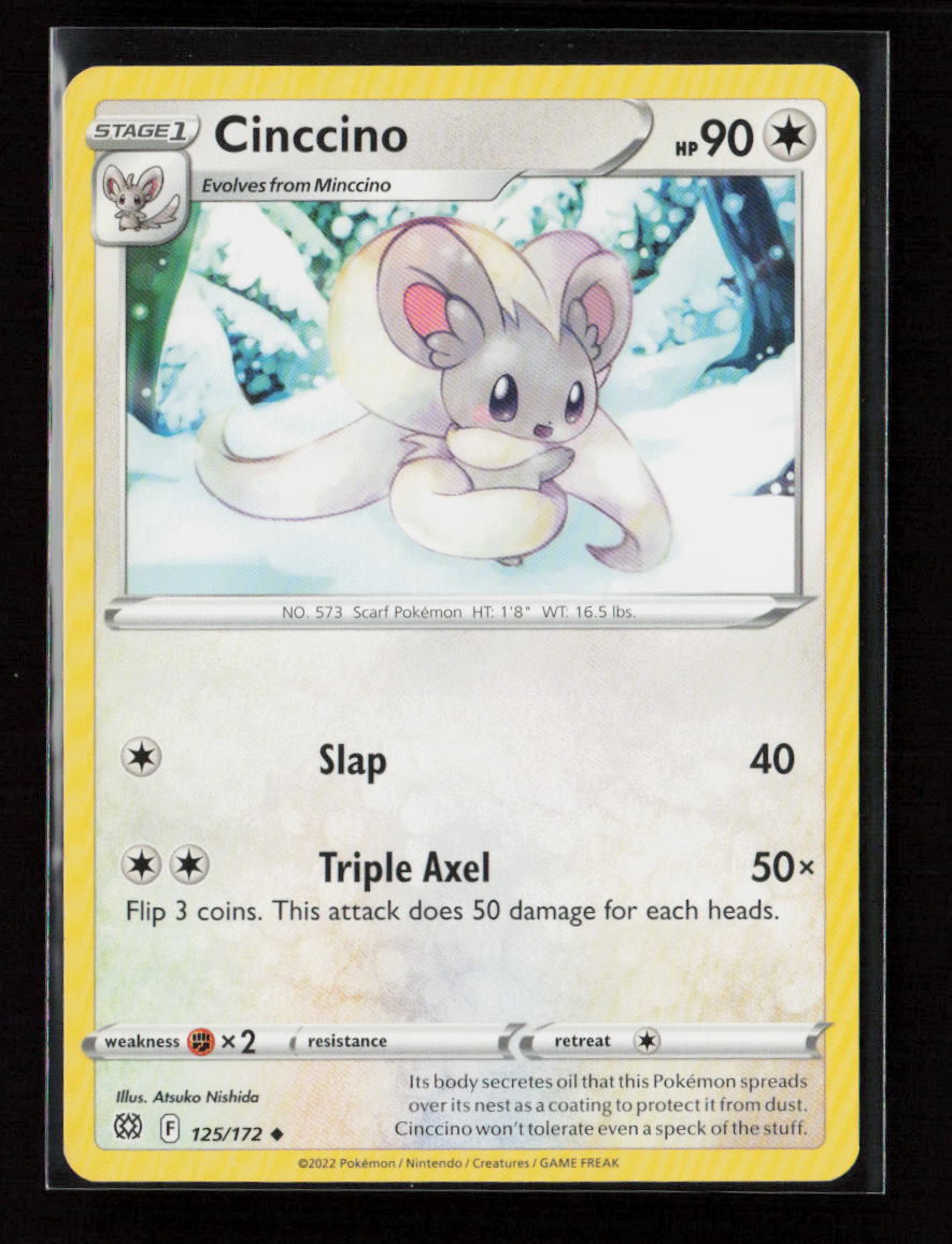 Cinccino Uncommon SWSH09: Brilliant Stars 125/172 LP