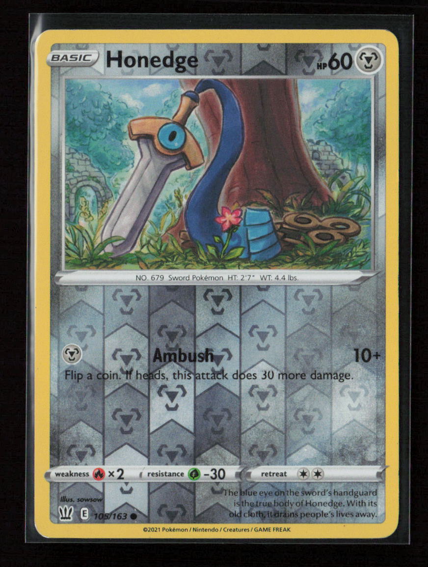Honedge Common SWSH05: Battle Styles 105/163 NM