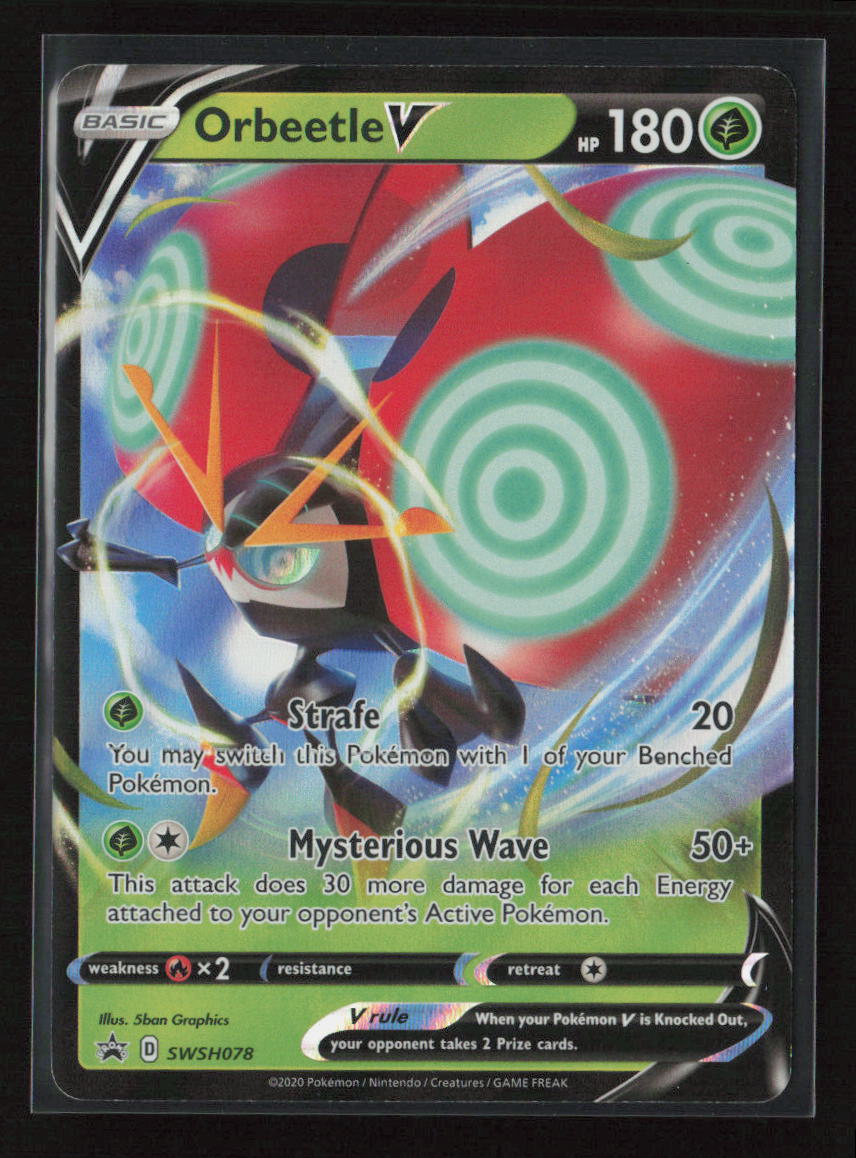 Orbeetle V - Promo SWSH: Sword & Shield Promo Cards SWSH078 NM