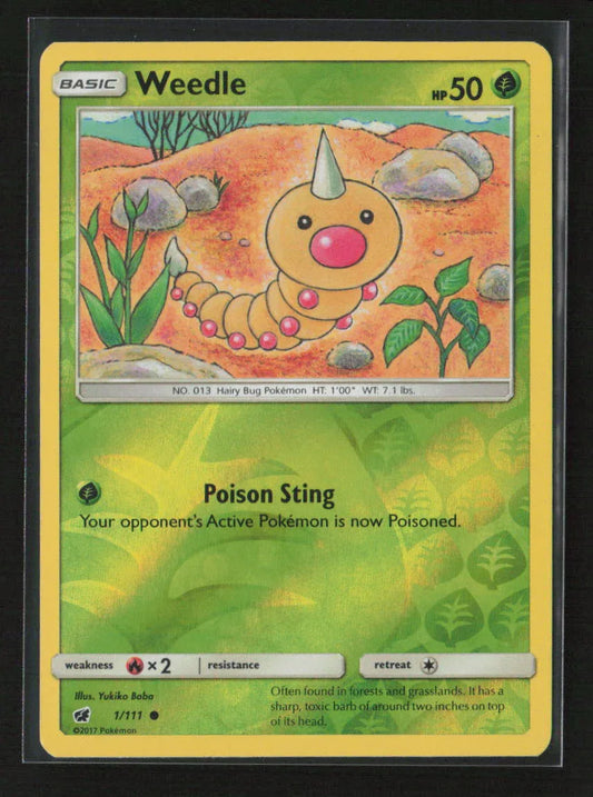 Weedle Common SM - Crimson Invasion 1/111 LP - Kang's Collectibles