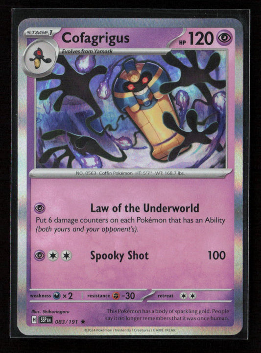 Cofagrigus Rare SV08: Surging Sparks 083/191 NM