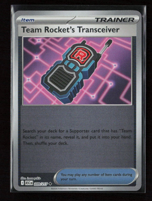 Team Rocket's Transceiver - Uncommon ME: Ascended Heroes 209/217 NM