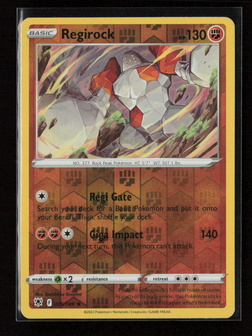 Regirock Rare SWSH10: Astral Radiance 075/189 NM