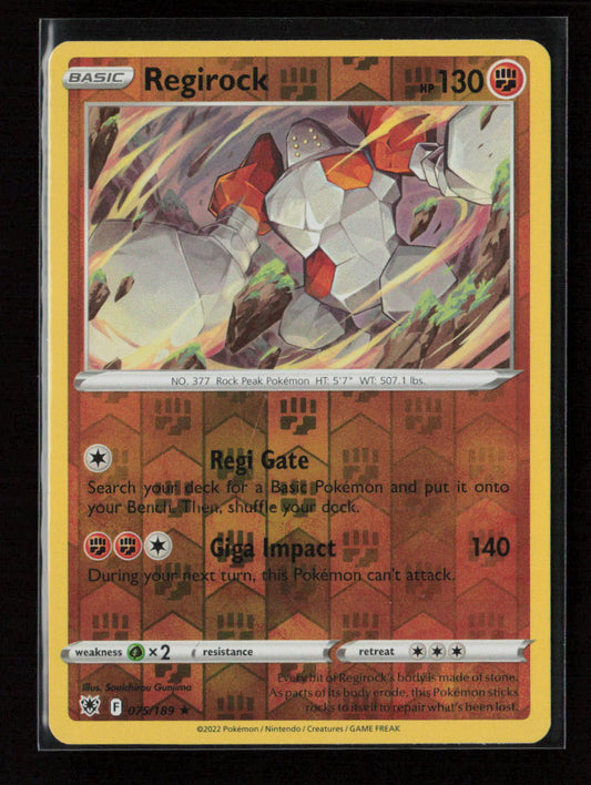 Regirock Rare SWSH10: Astral Radiance 075/189 NM