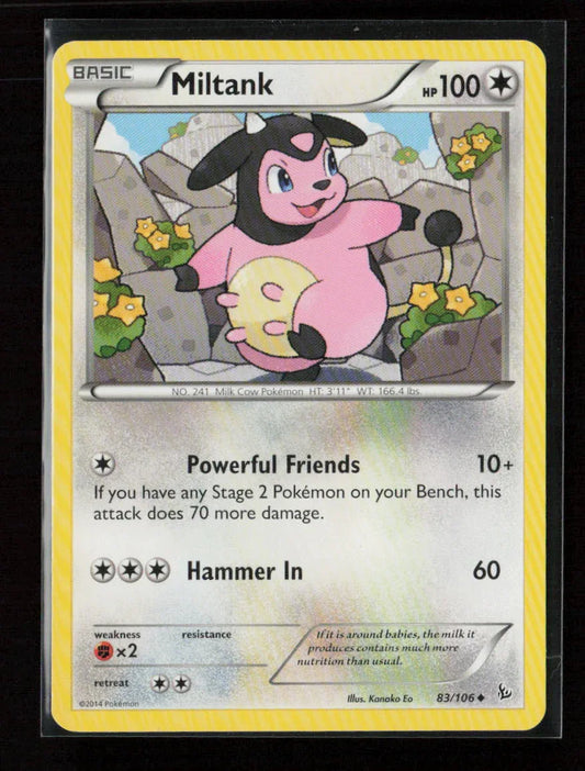 Miltank Uncommon XY - Flashfire 83/106 LP - Kang's Collectibles