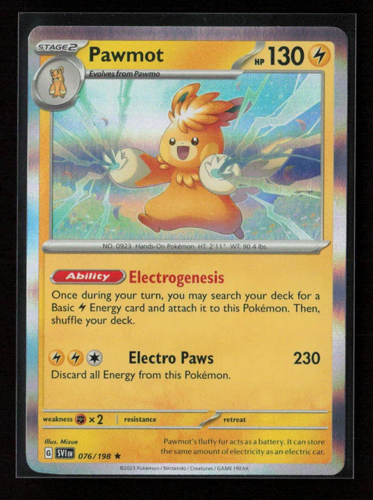 Pawmot Rare SV01: Scarlet & Violet Base Set 076/198 NM - Kang's Collectibles