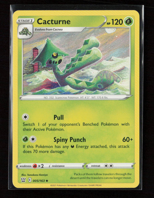 Cacturne Uncommon SWSH05: Battle Styles 005/163 LP