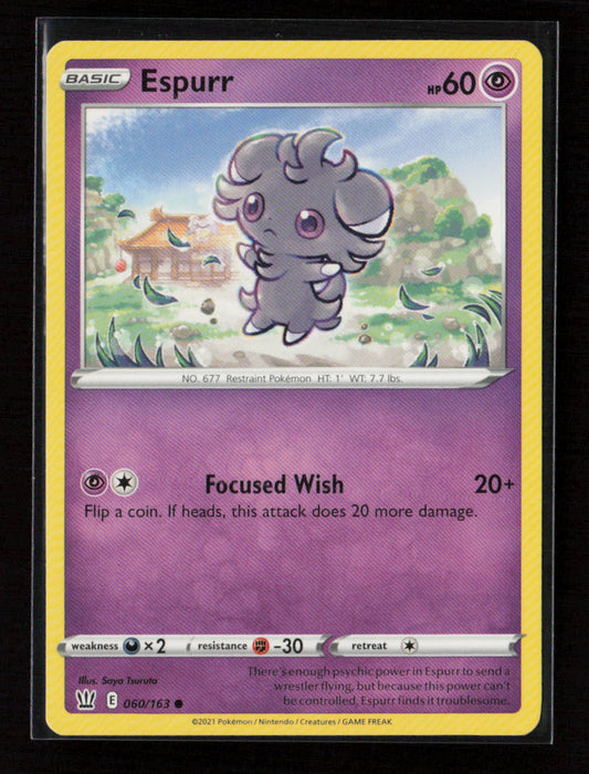 Espurr Common SWSH05: Battle Styles 060/163 LP