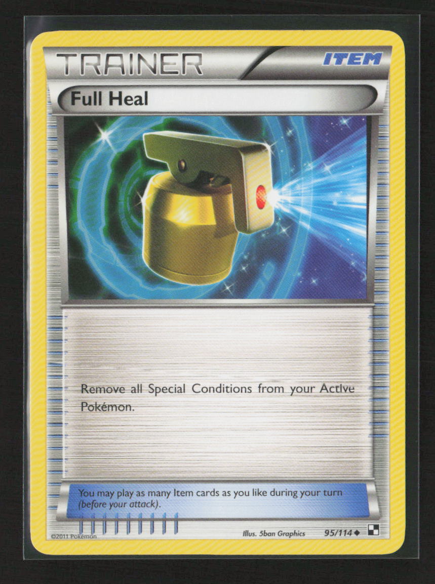 Full Heal Uncommon Black and White 95/114 NM
