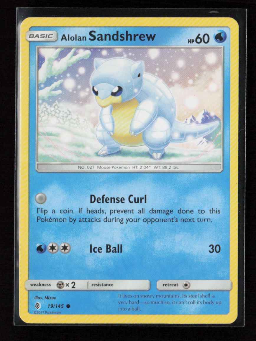 Alolan Sandshrew Common SM - Guardians Rising 19/145 LP