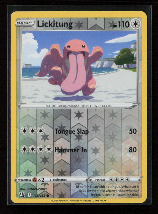 Lickitung Common SWSH05: Battle Styles 113/163 NM