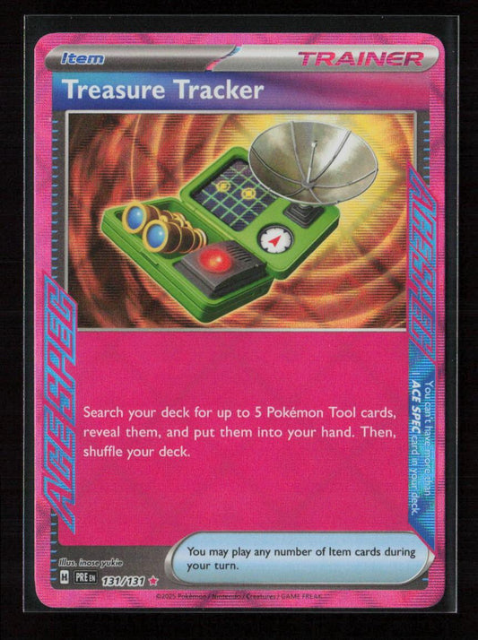 Treasure Tracker ACE SPEC Rare SV: Prismatic Evolutions 131/131 NM - Kang's Collectibles