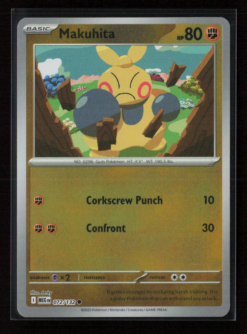 Makuhita Common ME01: Mega Evolution 072/132 NM - Kang's Collectibles