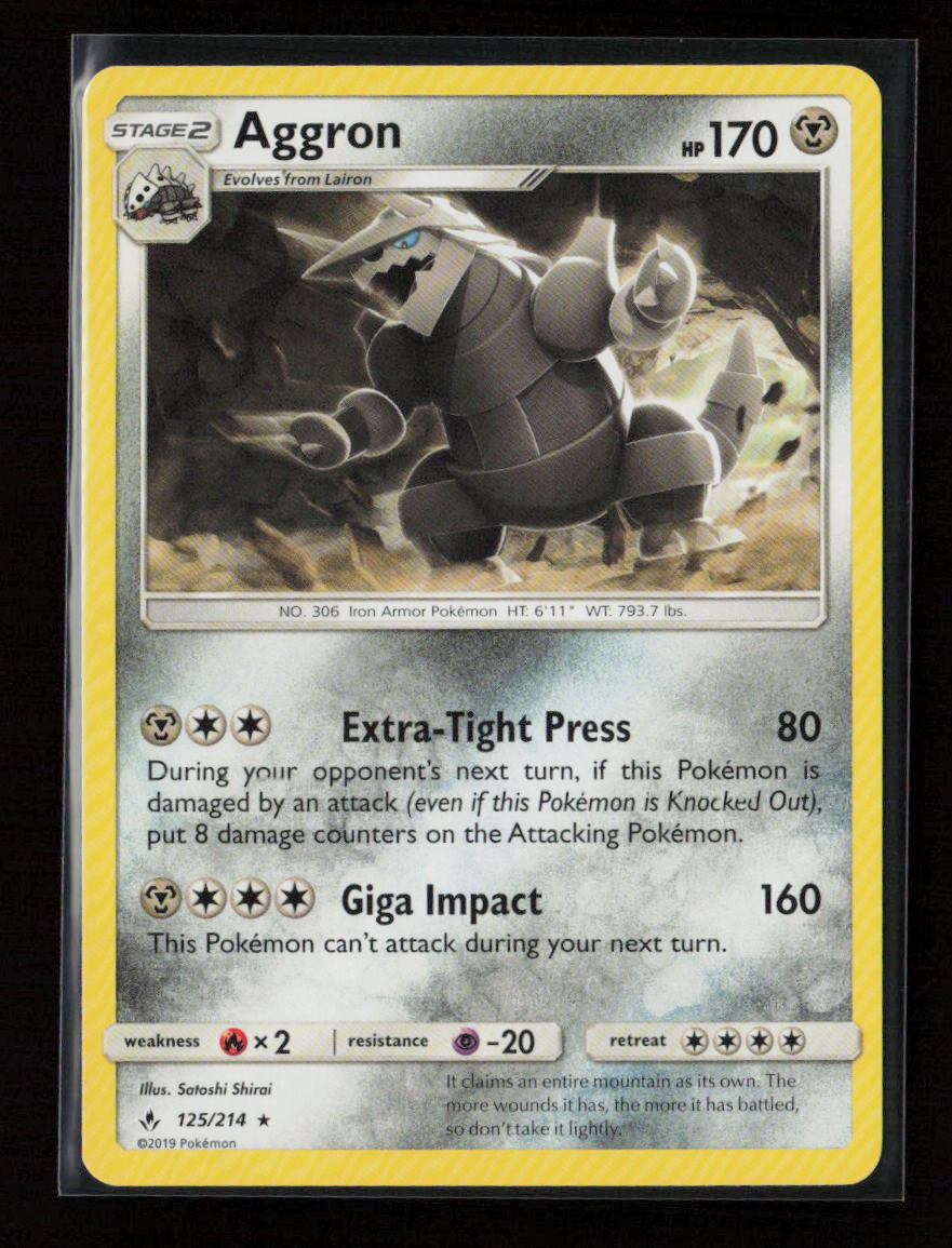 Aggron Rare SM - Unbroken Bonds 125/214 LP
