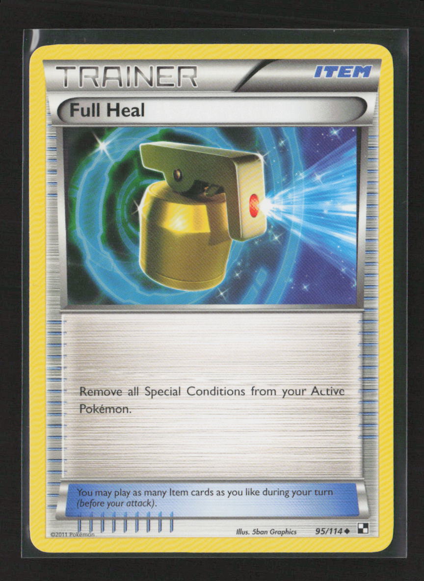 Full Heal Uncommon Black and White 95/114 NM