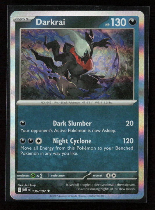 Darkrai Rare SV03: Obsidian Flames 136/197 NM - Kang's Collectibles