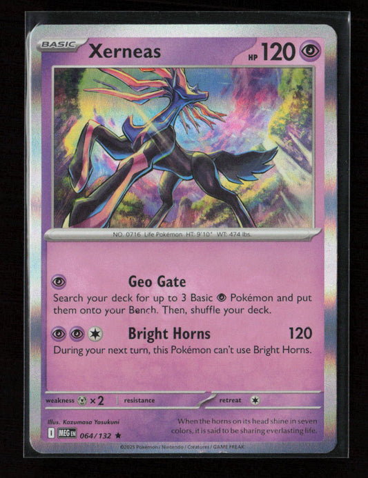 Xerneas Rare ME01: Mega Evolution 064/132 NM
