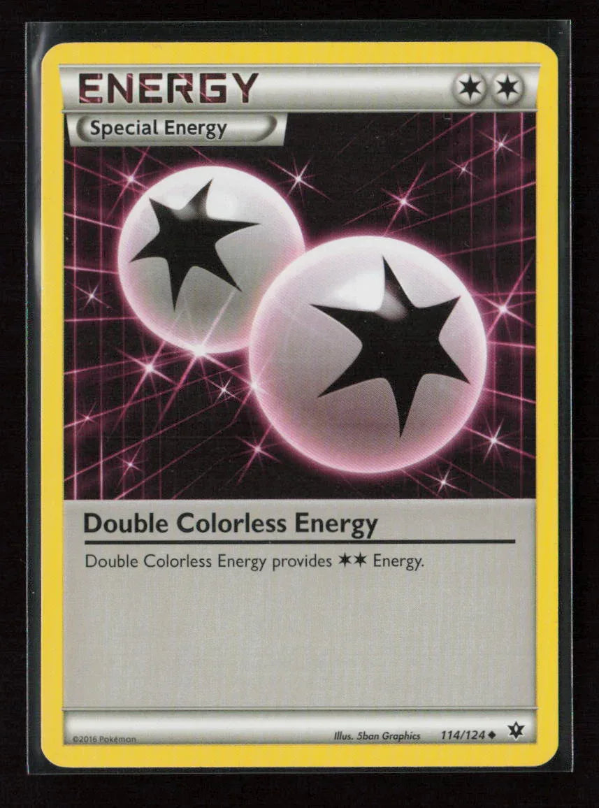 Double Colorless Energy Uncommon XY - Fates Collide 114/124 LP - Kang's Collectibles