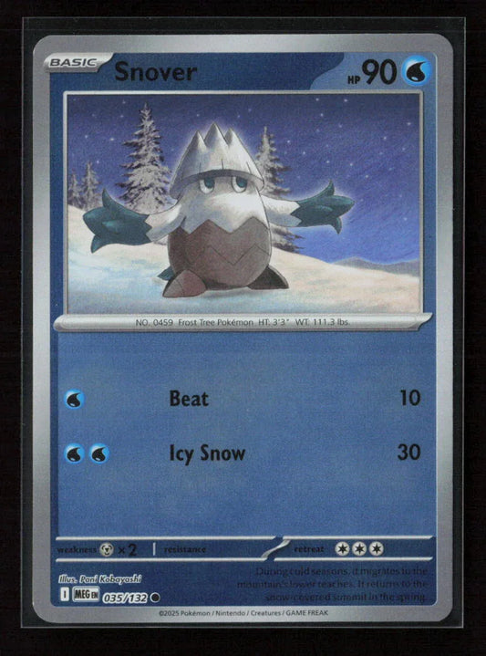 Snover Common ME01: Mega Evolution 035/132 NM - Kang's Collectibles