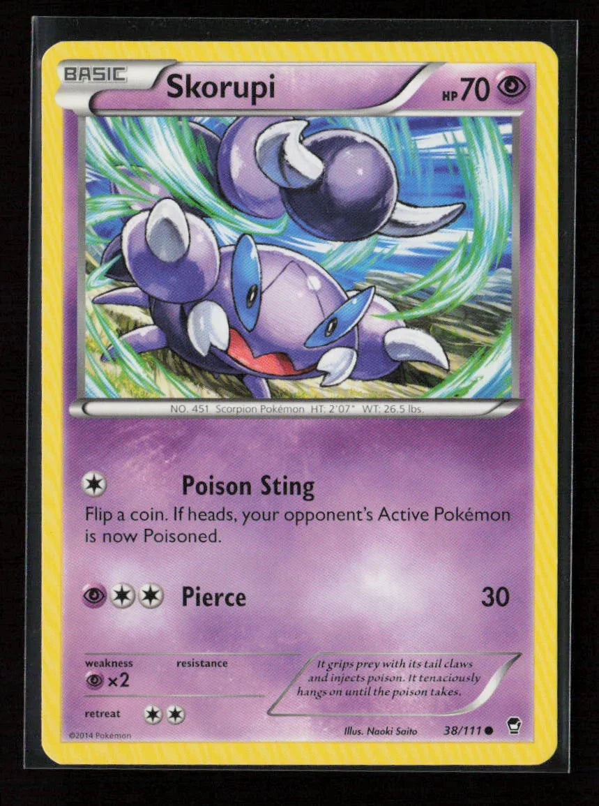 Skorupi Common XY - Furious Fists 38/111 NM - Kang's Collectibles