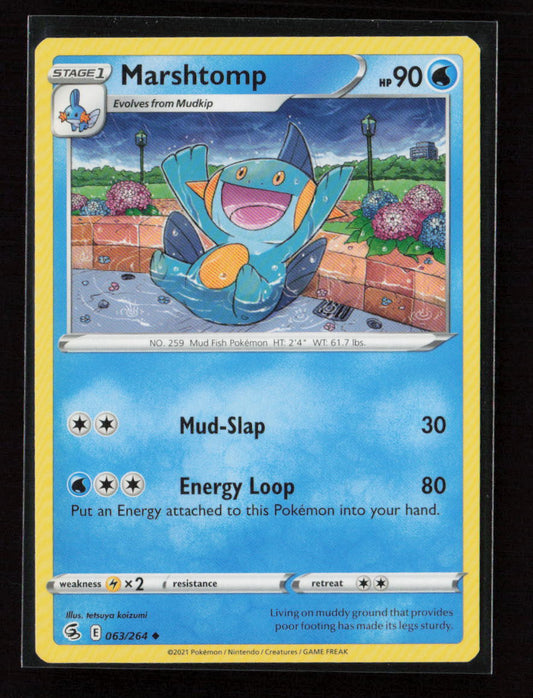 Marshtomp Uncommon SWSH08: Fusion Strike 063/264 LP