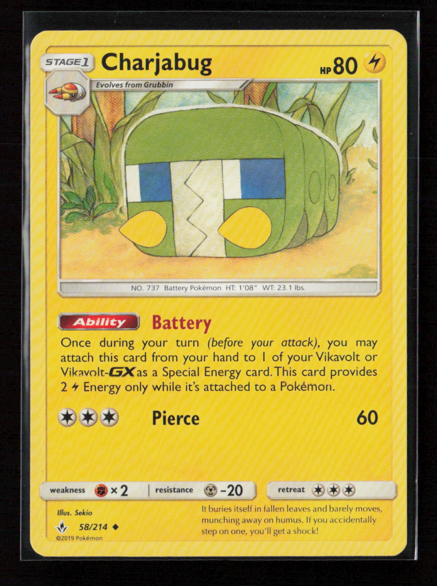 Charjabug Uncommon SM - Unbroken Bonds 58/214 LP