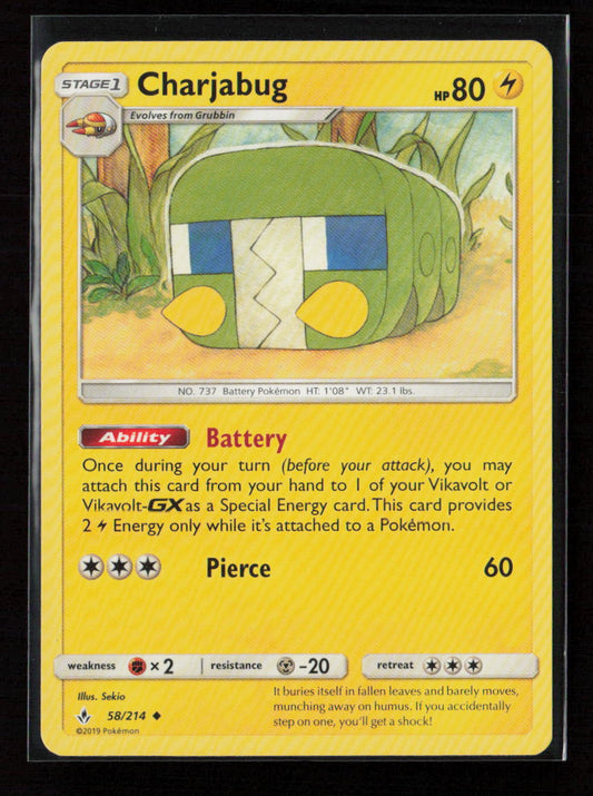 Charjabug Uncommon SM - Unbroken Bonds 58/214 LP