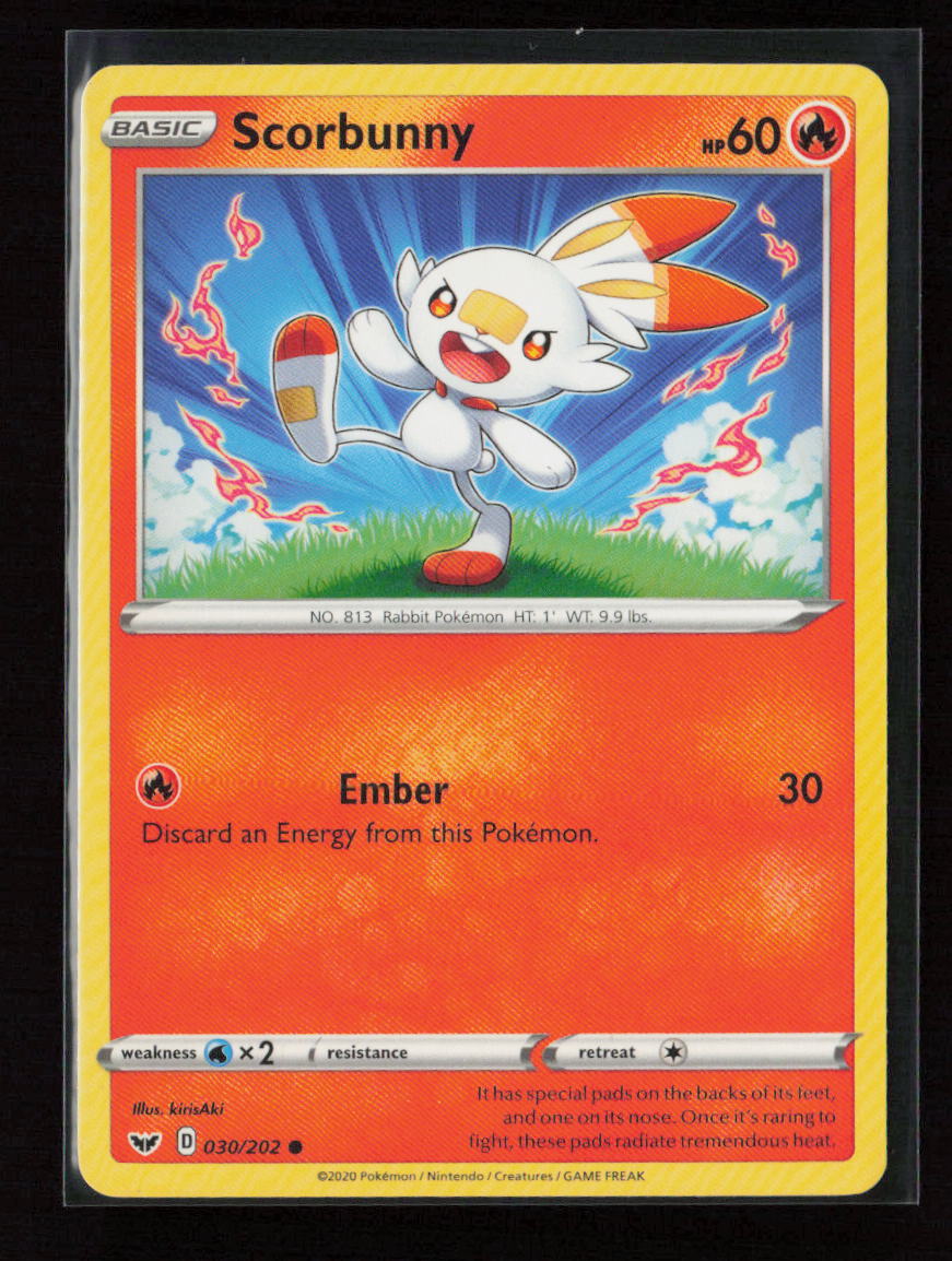 Scorbunny -  (Cosmos Holo) Promo Blister Exclusives 030/202 LP