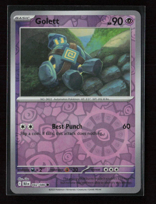 Golett Common SV: Black Bolt 042/086 NM
