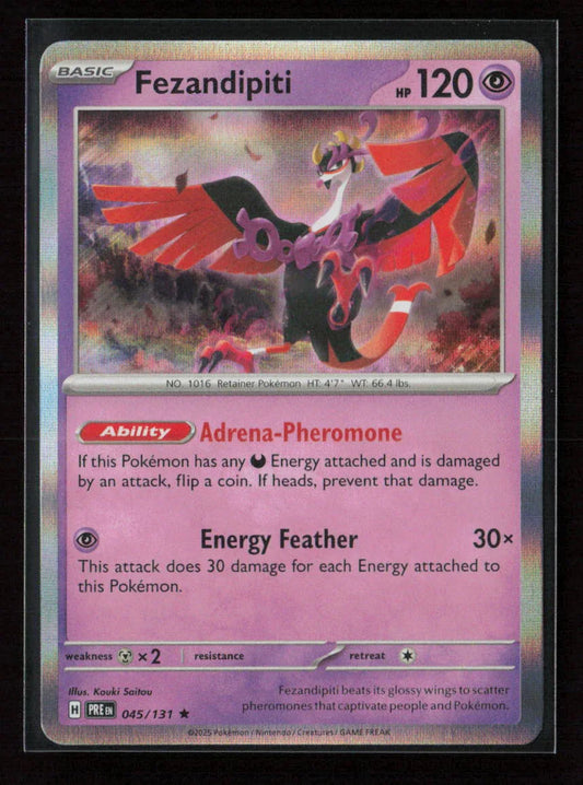 Fezandipiti Rare SV: Prismatic Evolutions 045/131 NM - Kang's Collectibles
