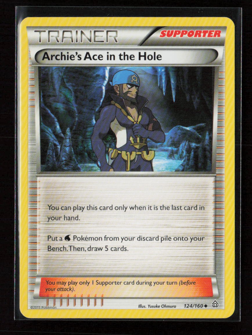 Archie's Ace in the Hole Uncommon XY - Primal Clash 124/160 LP
