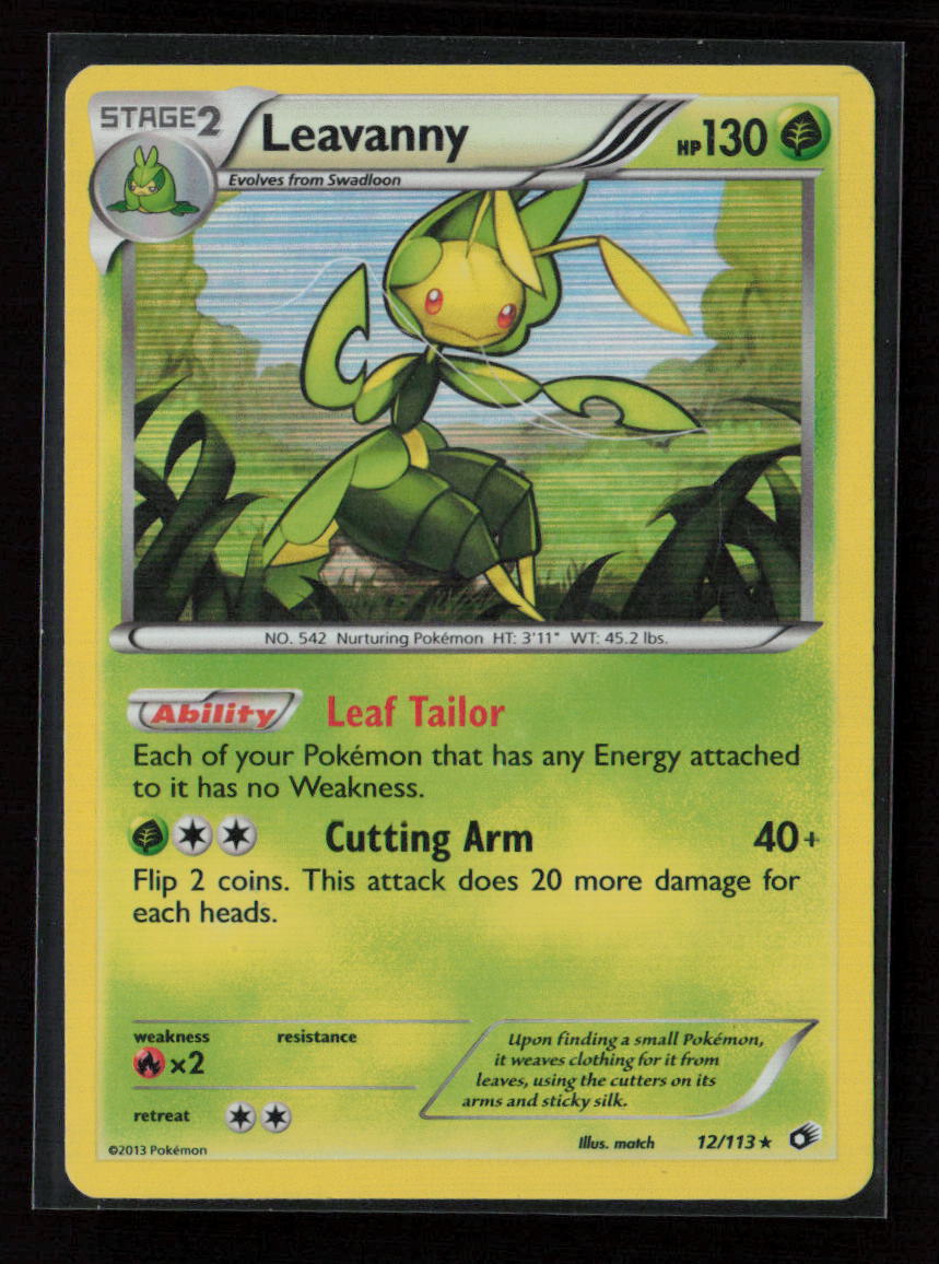 Leavanny Holo Rare Legendary Treasures 12/113 LP