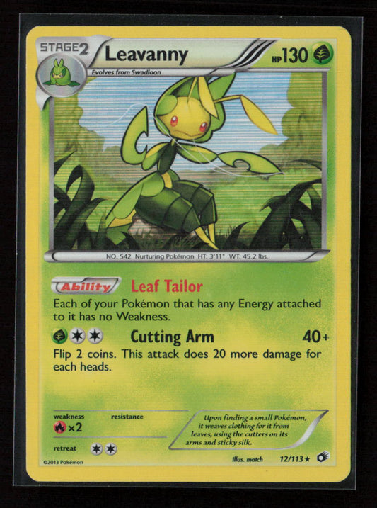 Leavanny Holo Rare Legendary Treasures 12/113 LP
