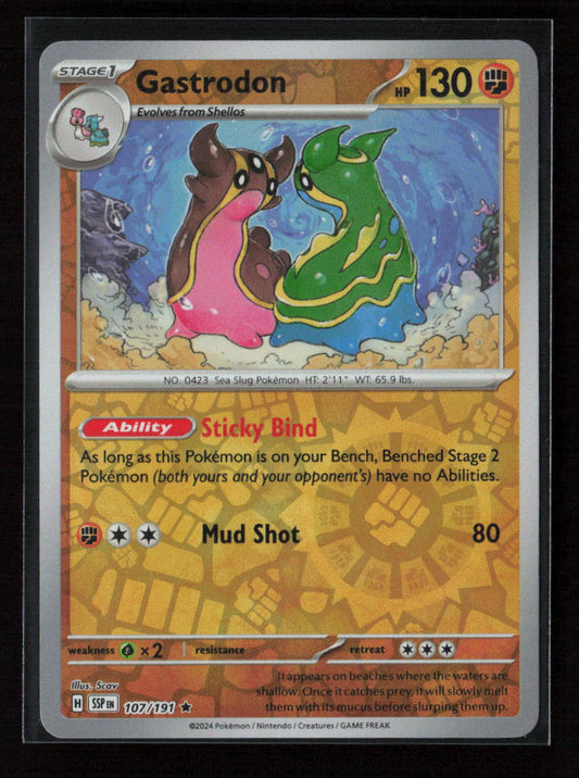 Gastrodon Rare SV08: Surging Sparks 107/191 NM