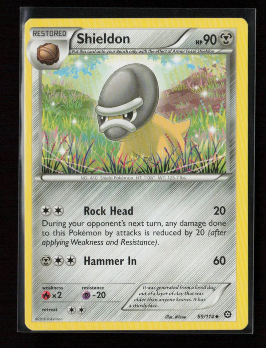 Shieldon Uncommon XY - Steam Siege 69/114 NM - Kang's Collectibles
