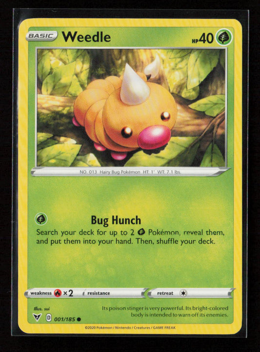 Weedle Common SWSH04: Vivid Voltage 001/185 LP