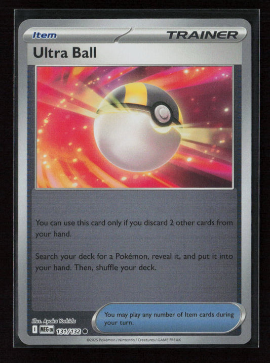 Ultra Ball Common ME01: Mega Evolution 131/132 NM