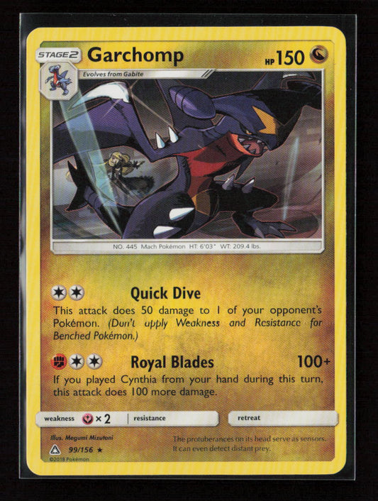 Garchomp Rare SM - Ultra Prism 99/156 NM