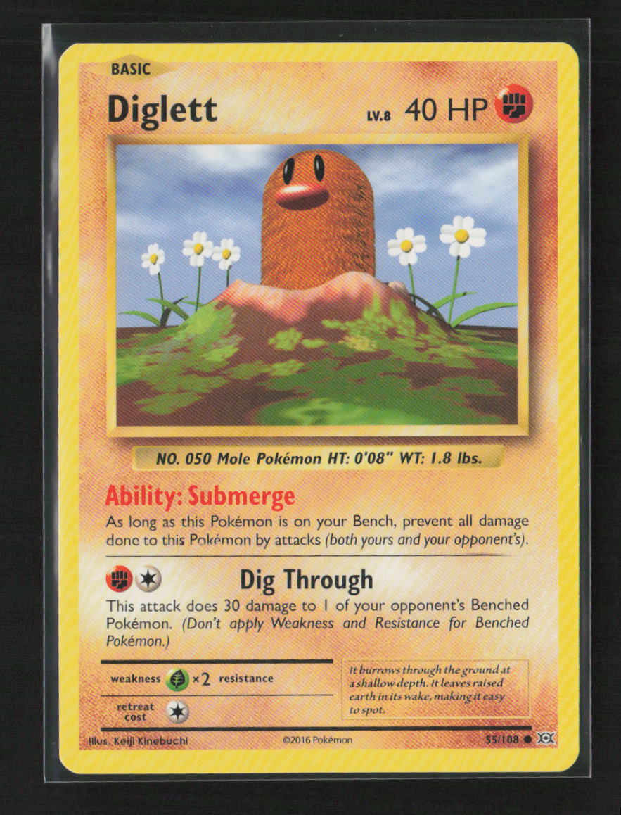 Diglett Common XY - Evolutions 55/108 LP
