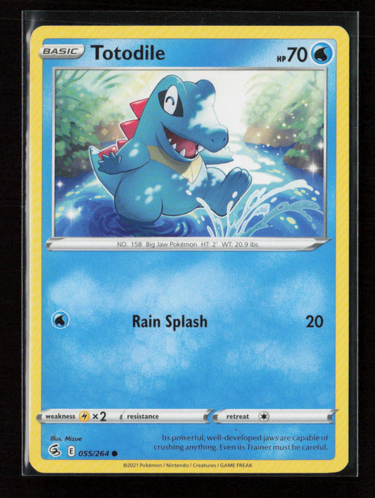 Totodile Common SWSH08: Fusion Strike 055/264 LP