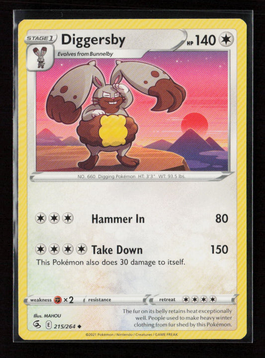 Diggersby Uncommon SWSH08: Fusion Strike 215/264 LP